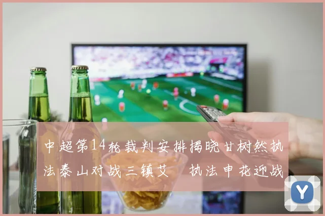 中超第14轮裁判安排揭晓甘树然执法泰山对战三镇艾堃执法申花迎战新鹏城